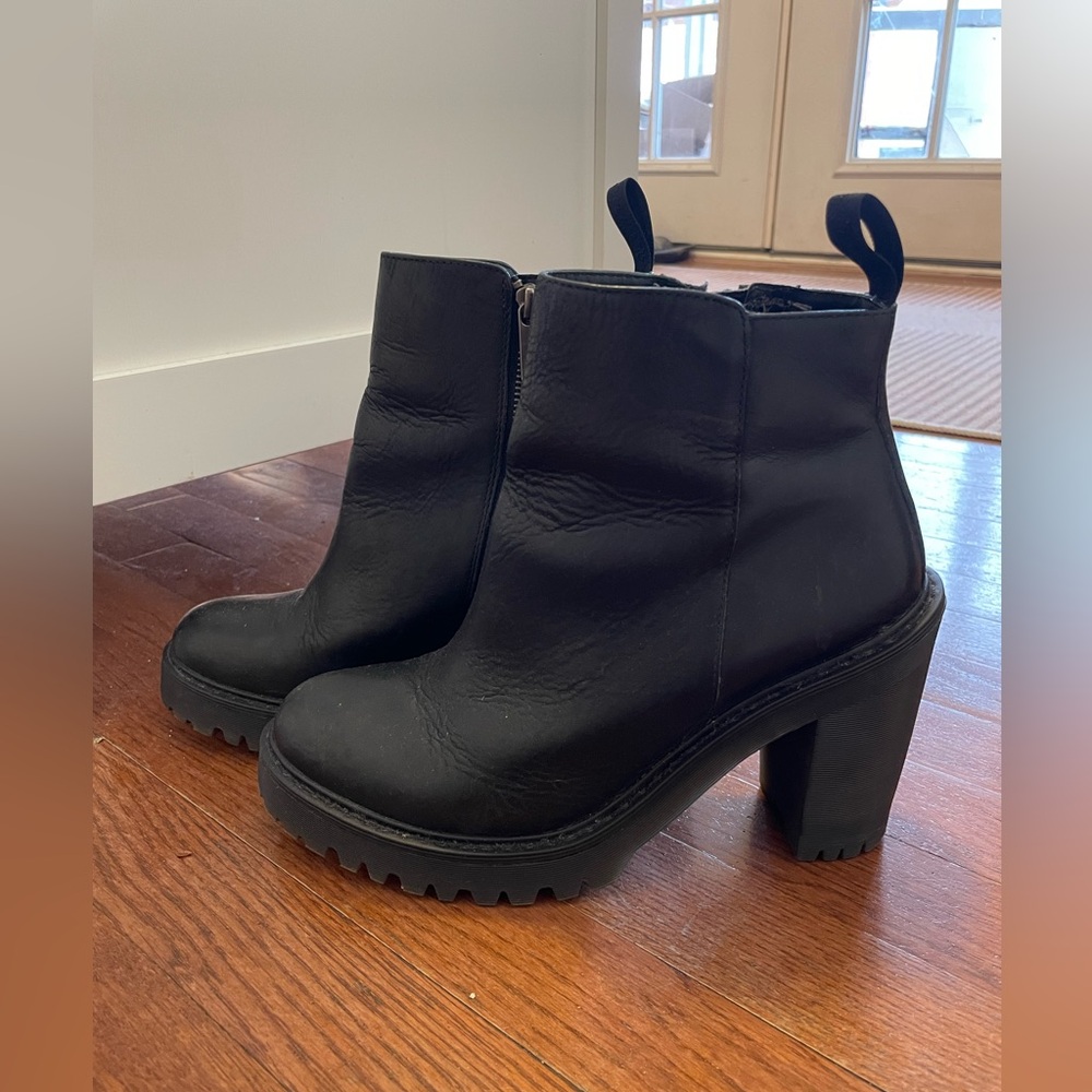 Dr. Martens Black Heeled Boots